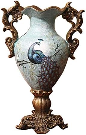 ヨーロピアンスタイルの花のための大きな花瓶リビングダイニングキッチンルームテーブルセンターピースベッドルームオフィス ホテル家の装飾背の高い巨大なパーソナライズされた花瓶はライトブルーを飾る 30回 23cm Ebrokerassistants Com