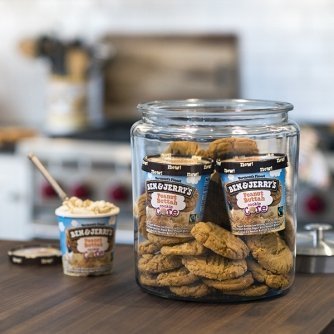 Ben & Jerrys, Ice Cream Core Peanut Butter Cookie, 16 Ounce