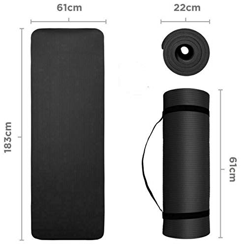 JS-One-15mm-Thick-Non-Slip-Gym-Exercise-Fitness-Equipment-Pilates-Yoga-Mat-Carrier
