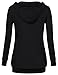 Sweatshirts for Women,Timeson Long Funny Pullover Cheap Vintage LightWeight Pocket Hooded Tunic Sweater Black 2XL