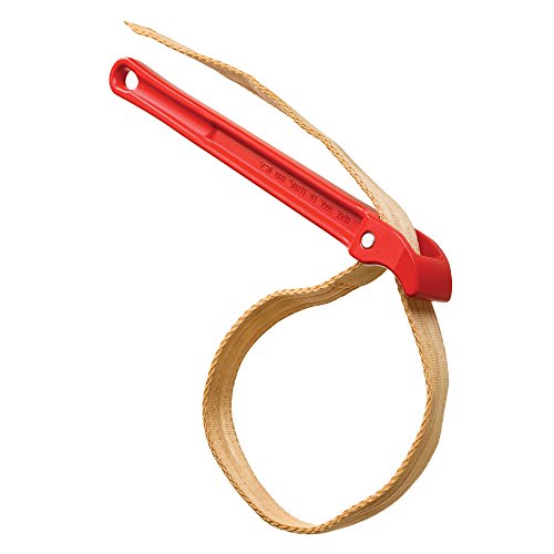 RIDGID 31365 5 Aluminum Pipe Strap Wrench, 5inch Capacity Adjustable