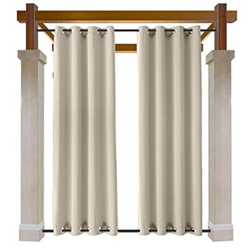 Amazon Com Macochico Extra Long Windproof Curtain Panels Outdoor