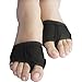 ISYITLTY Women's Dance Shoes Paws Pad Foot Thong Dance Paws Half Shoes Black L