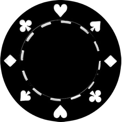 Amazon Com 50 Clay Composite Suited 11 5 Gram Poker Chips Black Sports Outdoors