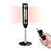 TRUSTECH Oscillating Ceramic Tower Heater 34 Inch & 1500W with Remote Control, Overheating & Tip-Over Protection Adjustable Thermostat, 8H Timer for Home Office Whole Room, 34-inch, Black