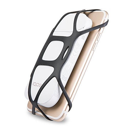 Sinjimoru Cell Phone Band Holder for Portable Charger, Elastic Rubber