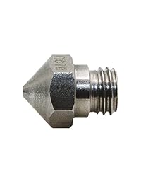 BIQU actualizados resistentes al desgaste MK10, boquillas de extrusión M7 de 0.4 mm. Cabezal de boquilla de rosca de acero inoxidable (paquete de 5 unidades)