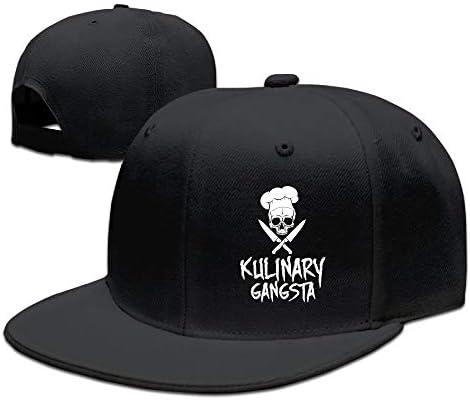 Wnocdmv Skull Chef Cooking Skull Snapback Hats For Men Funny Flat Bill Hats Fitted Hats For Men