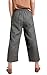 Ecupper Women's Elastic Waist Causal Loose Trousers Plus 100 Linen Cropped Wide Leg Pants