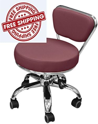 Carlin Pedi Stool (Burgundy)