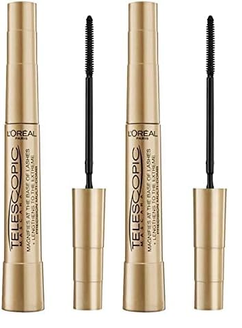 Telescopic Mascara by L'Oreal Paris Black (Pack of 2)
