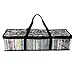 Evelots Set of 2 Zebra Print Portable CD Storage Bags, Each Bag Holds 55 CDs