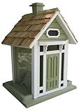 Home Bazaar Bellport Cottage Birdfeeder, Green