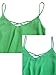 Romwe Women's Summer Spaghetti Strap Sundress Sleeveless Beach Slip Dress Green M