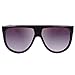 VIVIENFANG Women Classic Flat Top Aviator Polarized Sunglasses Designer Ombre Boyfriend Shades P1835A Black