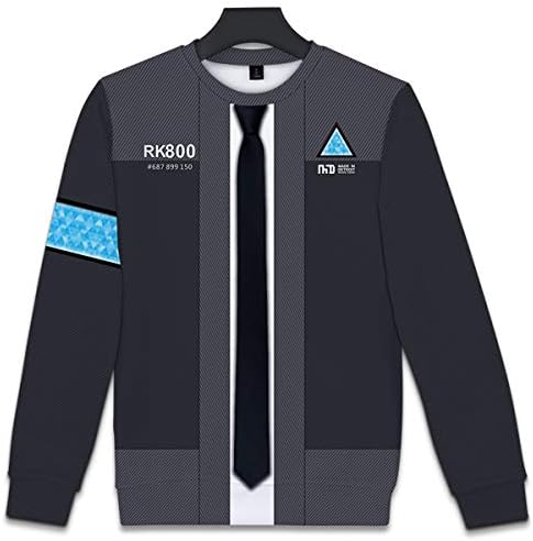 WKDFOREVER 3D Detroit Fashion Cosplay Hoodie Jacket Costume