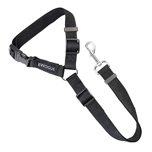 BWOGUE Pet Dog Cat Seat Belts, Car Headrest Restraint Adjustable Safety Leads Vehicle Seatbelt Harness - Image 3