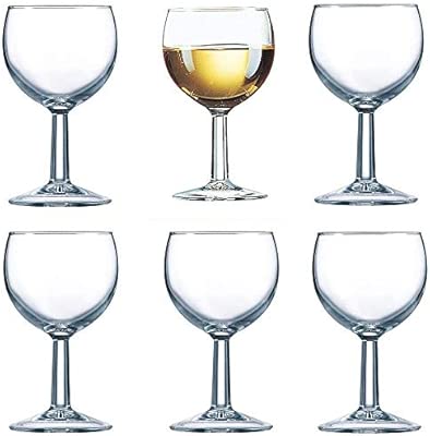 Ballon Wine Glasses 6 7oz Lined And Ce Stamped At 125ml Set Of