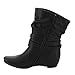 DE BLOSSOM COLLECTION GE94 Women Straps Deco Mid-Calf Slouch Boot One Size Small