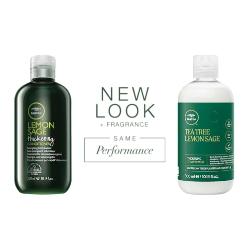 Tea Tree Lemon Sage Thickening Conditioner, Builds Body + Boosts Volume, For Fine Hair