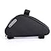 Ellen Tool Tube Bike Pouch Bicycle Bag Water Resistant Polyester Triangle Front Pouch Kit for Easy Access and Smooth Storage for Wallet, Cellphones, Snacks etc. - Safety Biking Black
