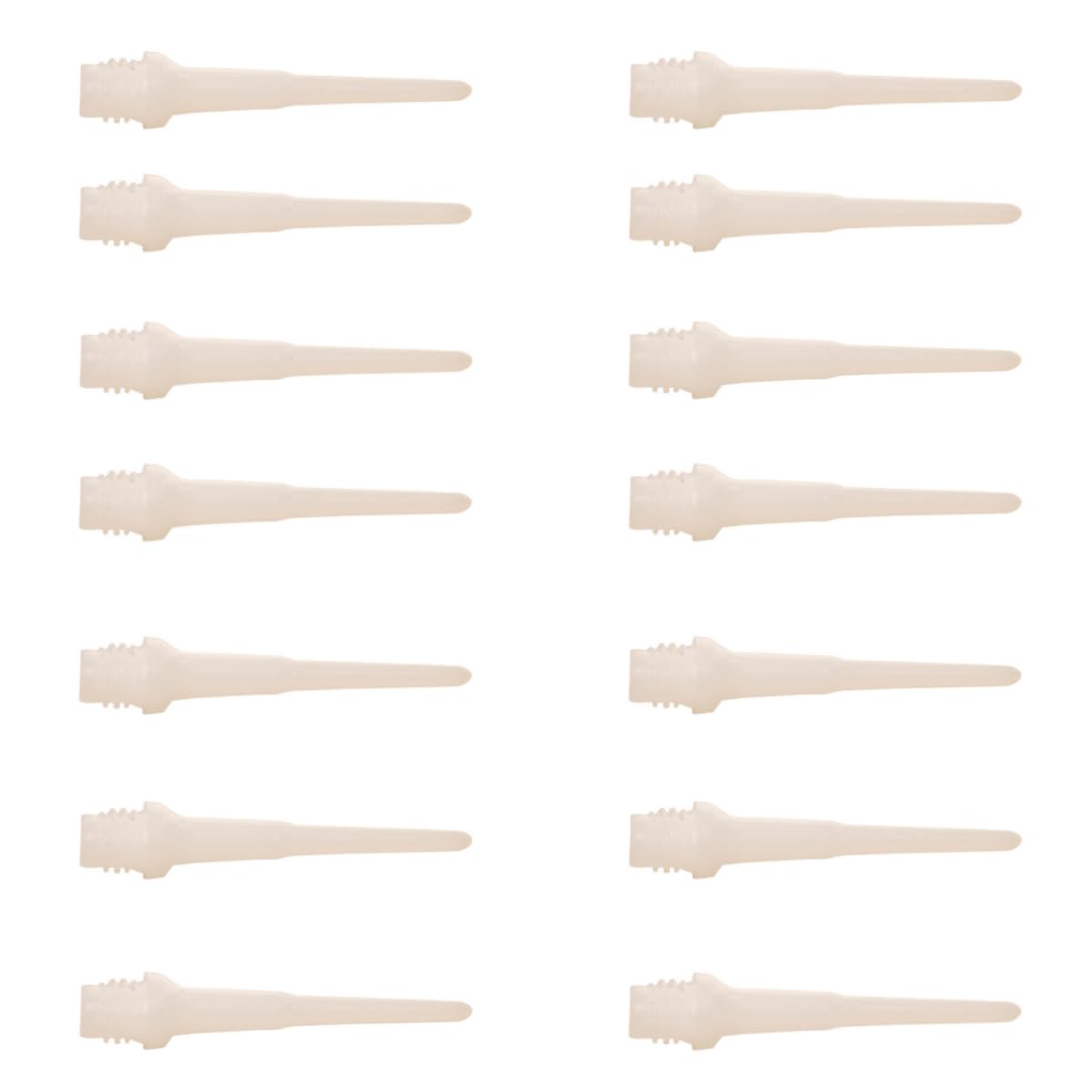 HRLORK 100 Packs Dart Points Plastic Soft Tip Darts Set Darts Attachment Spare Tips-White
