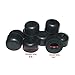 Renovators Supply Manufacturing Silicone Door Stopper Tip 5/8 in. Black Premium Silicone Door Stopper Tips 10 Replacement Caps