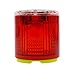 Aolyty Solar Strobe Warning Light Strong Magnetic Base Flashing Super Bright 360 Degree Automatically Turn On Waterproof for Construction Traffic Factory (Red)