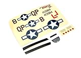 ParkZone Decal Sheet: Ultra-Micro P-51D Mustang with AS3X