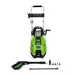 GreenWorks GPW2001 13 amp 2000 PSI 1.2 GPM Electric Pressure Washer with Hose Reel