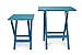 Camco 21036 Large Quick-Folding Adirondack Table, Plastic, Aqua