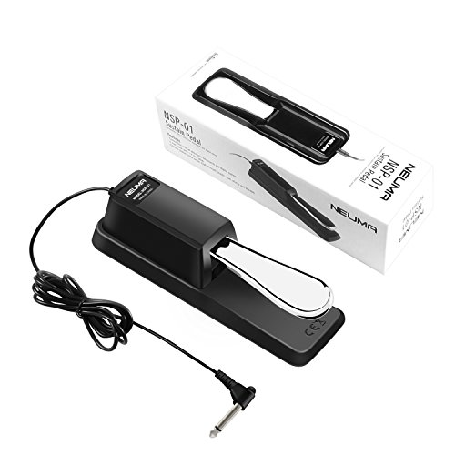NEUMA Universal Sustain Pedal with Polarity Switch for Digital Electronic Piano Keyboard Yamaha, Roland, Casio, Korg etc.
