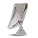 Sanheshun 7X Magnifying Lighted Travel Makeup Mirror, Locking Suction Mount, Battery Operated, Square