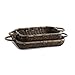 The Basket Lady Wicker Casserole Basket, 3 Quart, Antique Walnut Brown
