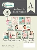 Authentique Fabulous Life Cards Pocket & Journaling Cards