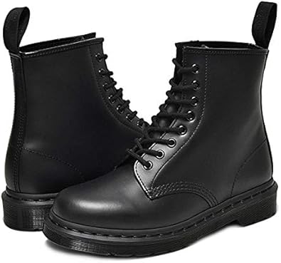 black 1460 mono boots