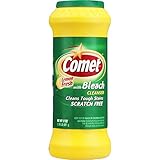 Comet Cleaner with Bleach Cleanser Lemon Fresh 17-Ounces | Scratch-Free | (1-Pack)