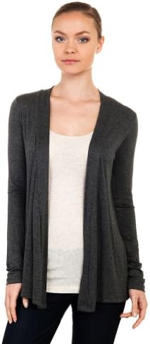 Northwest Territories Drape Open Cardigan (large, charcoal)