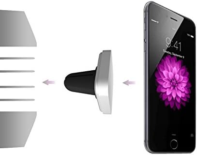 Magnetic Mount, WORDA Universal Air Vent Magnetic Car Mount Phone Holder, for Cell Phones iPhone 7/7 Plus/6S/6 Plus 5S SE, Samsung Galaxy S7/S6 edge/S6 (silver)