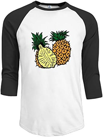 Callmeseven Pineapple Men 3/4 Sleeve Raglan Baseball Shirts