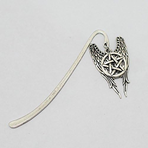 Silver Supernatural Five-pointed Star Bookmark, Silver Bookmark, Charm Supernatural Five-pointed Star Bookmark,gift for Reader by nickyxia