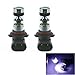 SUGERYY 2 Pcs 9005 HB3 9145 H10 6000K 100W LED Projector Fog Driving Light Bulb Pack of 2