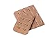 GOUP 3 Pairs (6 Pieces) Womens Removable Triangle Cup Smart Cups Bra Inserts for Sport Bra Yoga Bra Bikini Top Soft Bra Pad,Free Gift Bra Extender,Beige(Size L/XL)