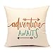 Sambosk Inspirational Quote Throw Pillow Case Cushion Cover Decorative Cotton Linen 18