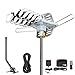 2019 Version HDTV Antenna Amplified Digital Outdoor Antenna -150 Miles Range-360 Degree Rotation Wireless Remote-Snap- Wireless Remote Control - UHF/VHF 4K 1080P Channels- On Installation Support 2 TV primary