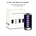 Wyness Quick Charge 3.0 USB Wall Charger 6 Ports Desktop QC 3.0 USB Hub Charging Station Multi USB Charger Fast Charging Compatible with Phones,Tablets Smartphones and More(Purple)