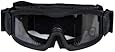 Lancer Tactical Ca-221B Clear Lens Vented Safety Airsoft Goggles, Black