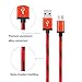 Mribo 3IN1 Micro USB Cable 3ft 6ft 10ft 2.0 Nylon Braided 10ft Extra Long USB Charging Cable for Android, Samsung Galaxy, HTC, Nokia, Huawei, Sony and Other Tablet Smartphone (Red+black)