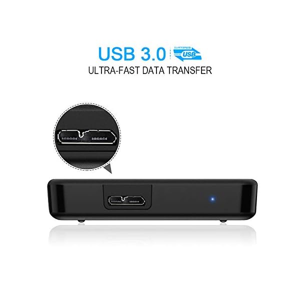 HWAYO Externe Festplatte, 120 GB, ultradünn, 6,3 cm (2,5 Zoll), USB 3.0, für PC, Desktop, Laptop, MacBook, Chromebook – Bild 4