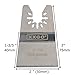 XXGO 10 Pcs Universal 2 Inch Stainless Steel Oscillating Multi Tool Rigid Scraper Blades for Paint, Grout Removal XG1010